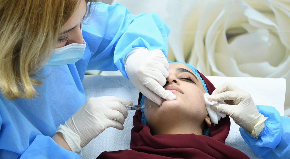 patient being injected